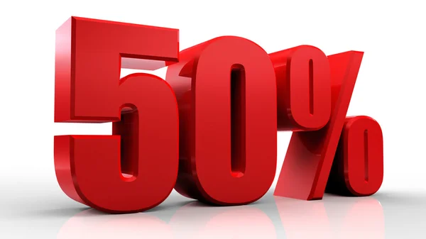 depositphotos 26295427 stock photo 3d 50 percent sign